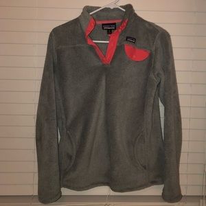 patagonia pull on fleece jacket!
